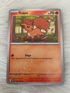 NEW Vulpix Pokémon TCG Chaos Rising 008/086